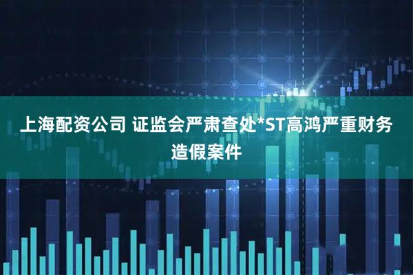 上海配资公司 证监会严肃查处*ST高鸿严重财务造假案件